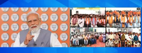 PM Modi urges self-reliant India, addresses Seva Sankalp Abhiyan Yatris