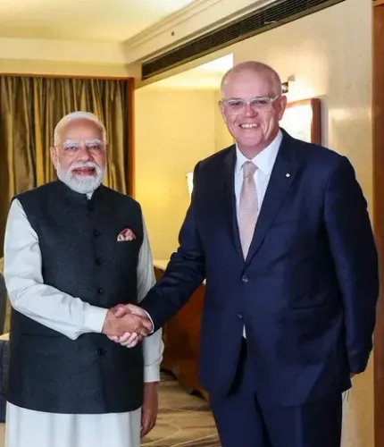 Modi meets ex-Australian PM Morrison in Melbourne, reviews India-Australia strategic ties