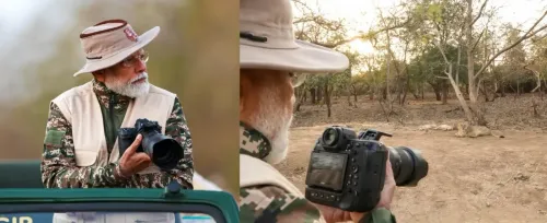 PM Modi Embarks on Lion Safari at Gujarat's Gir Wildlife Sanctuary