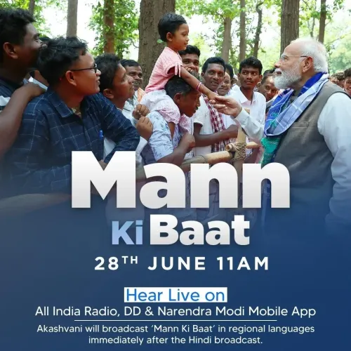 PM Modi Invites Public to Tune In to Mann Ki Baat Today