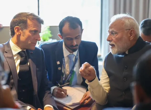 How did PM Modi connect with his 'friend' French President Macron at the G7 Summit?