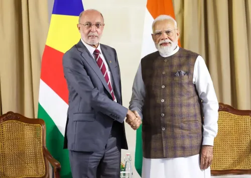 PM Modi Meets Seychelles Opposition Leader Bernard Georges