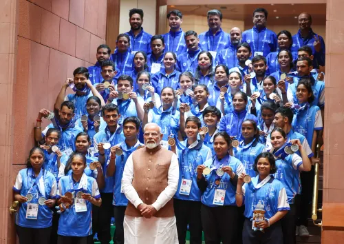 PM Modi Engages with Special Olympics World Winter Games Team in Parliament
