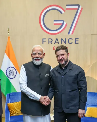 PM Modi Meets Zelenskyy in Evian, Reviews India-Ukraine Ties