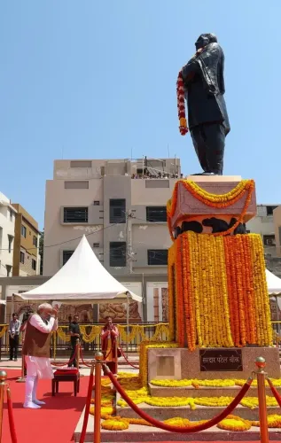 PM Modi pays tribute to Sardar Patel at Somnath Amrut Mahotsav