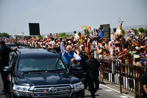 PM Modi receives euphoric welcome in Chennai