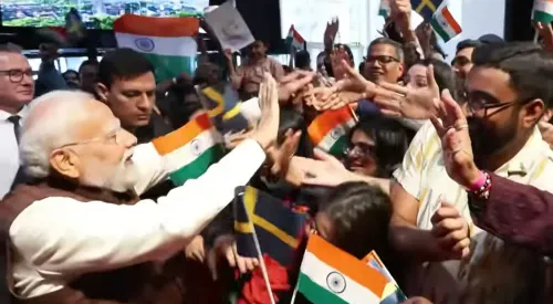 Modi lands in Gothenburg: Indian diaspora, Gripen escort mark Sweden arrival