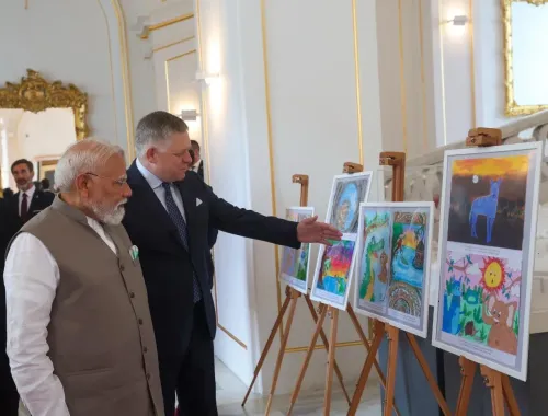 PM Modi, Slovakia's Fico View Panchatantra-Inspired Paintings