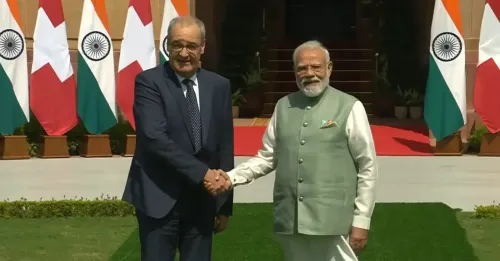 PM Modi, Swiss President Parmelin hold talks at Hyderabad House
