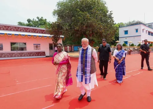 PM Modi Visits School in Pahadpur, Highlights President's Role in Rural Education