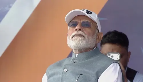 PM Modi watches IAF 'Wings Over Ganges' air show, opens Arvind garment unit in Varanasi