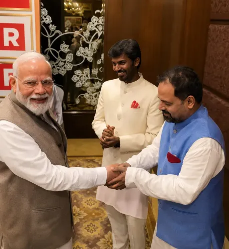 PM Modi greets 'Panchayat' actors with iconic dialogue in New Delhi meeting