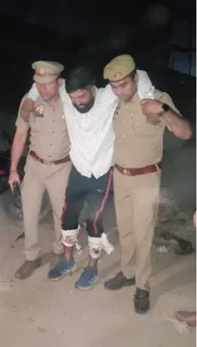 Ghaziabad encounter: ₹50,000 bounty criminal shot in both legs, arrested near Loni