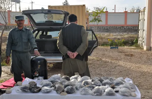 Did Police in Western Afghanistan Just Seize 170 kg of Opium Poppy and Arrest Two Smugglers?