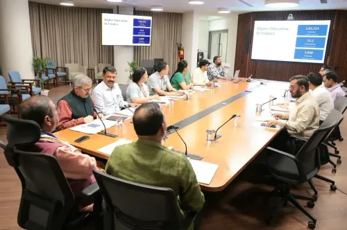 Pradhan Reviews Higher Education Roadmap for Tripura