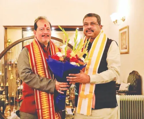 Pradhan Thanks Bihar BJP Leader Vijay Kumar Sinha