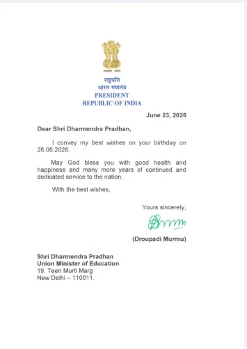 Pradhan Thanks President Murmu for Birthday Wishes