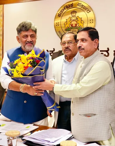 Pralhad Joshi attends Karnataka MPs meet convened by CM Shivakumar