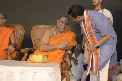 Pralhad Joshi attends Madhwa hostel diamond jubilee in Hubballi