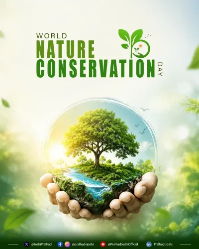 Pralhad Joshi Calls for Conservation, Clean Energy on Nature Day