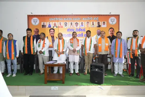 Pralhad Joshi chairs BJP executive meet in Haveri
