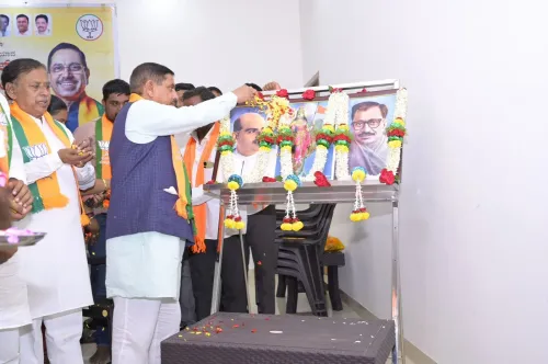 Pralhad Joshi felicitates newly elected RS, MLC members in Hubballi