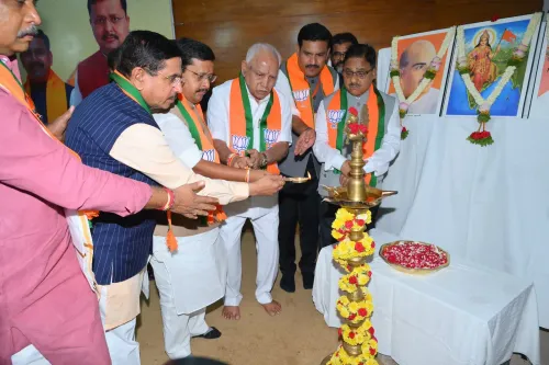 Pralhad Joshi joins BJP organisational meet in Bengaluru