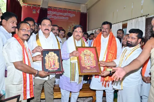 Pralhad Joshi Offers Prayers at Kanaka Durga Temple, Vijayawada
