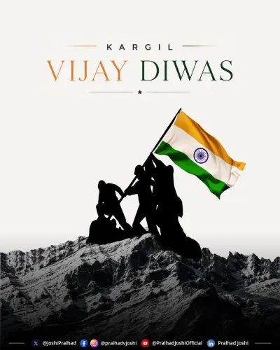 Pralhad Joshi Pays Tribute to Kargil War Heroes
