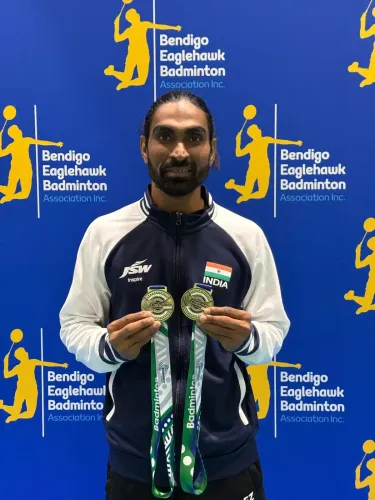 How did Pramod Bhagat secure two golds while Sukant Kadam impressed with a gold and silver at the Australian Para Badminton International 2025?