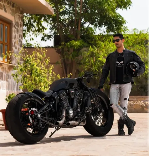 Prateik Smita Patil Unveils His Custom Bike 'Kaal' as a Testament to Two Decades of Dedication