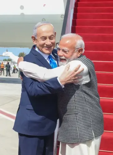 Netanyahu Celebrates the Special 'Modi Hug' During PM Modi's Historic Visit