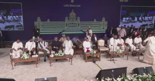 Priyanka Gandhi shares live feed of Bengaluru swearing-in ceremony