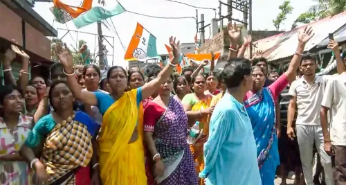 Falta protests erupt over TMC 'hooliganism', locals demand re-polling before May 4 results