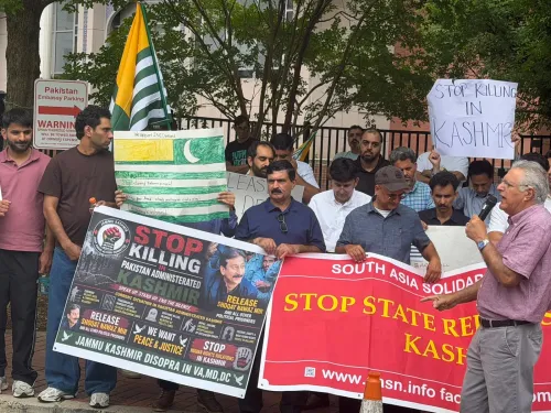 PoK protest at Pakistan Embassy in Washington over crackdown deaths