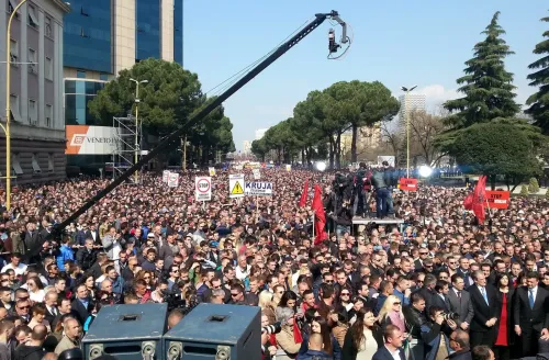 Albania protests turn violent: 56 arrested, Tirana buildings damaged