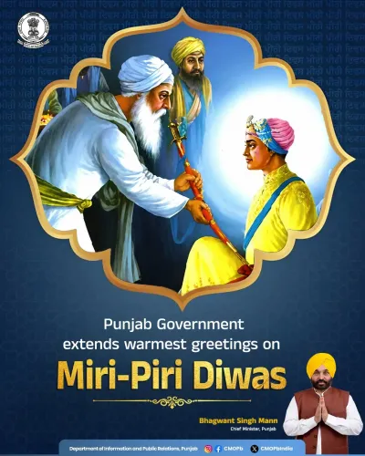 Punjab CM Bhagwant Mann Greets on Miri-Piri Diwas