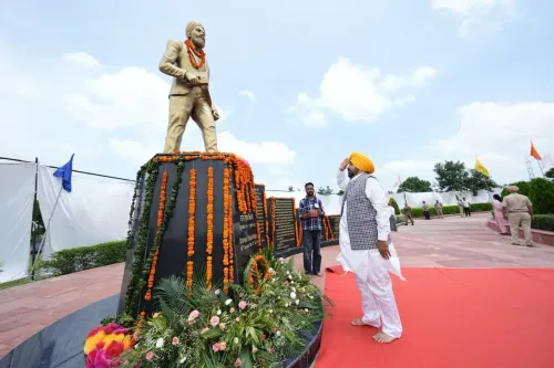 Bhagwant Mann honours Shaheed Udham Singh on 87th martyrdom day in Sunam