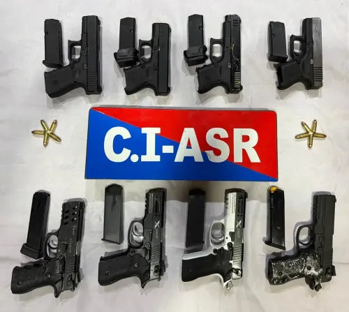 Punjab Police Dismantles Arms Smuggling Operation, Seizes Eight Pistols