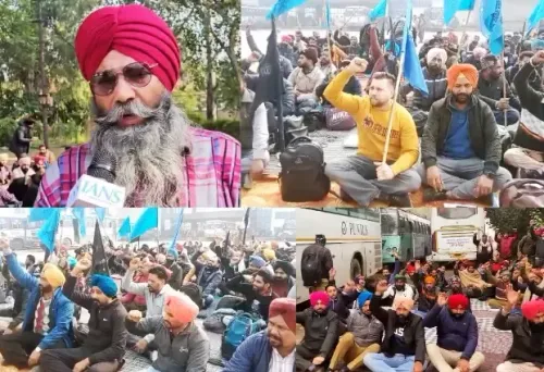 Punjab Roadways and PRTC Contract Workers Initiate Strike Against AAP Government for Unmet Demands