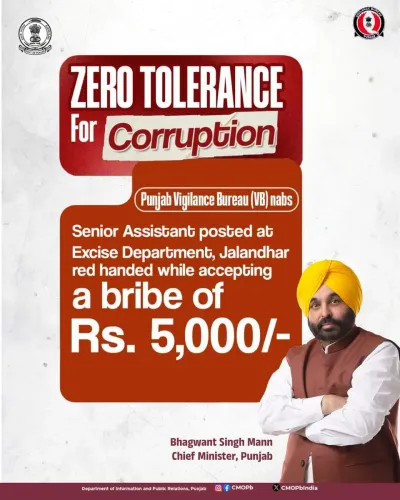 Punjab VB Nabs Excise Dept Staff Red-Handed in Jalandhar