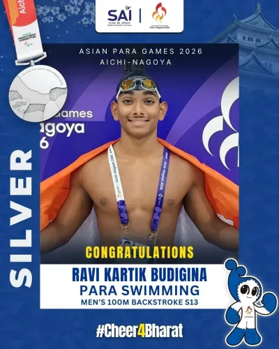 Puri Hails Ravi Kartik's Silver in Para Swimming 100m Backstroke