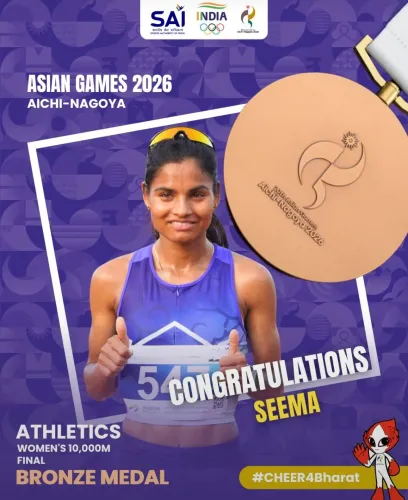 Puri hails Seema Kumari's bronze in 10,000m at Asian Games