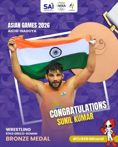 Puri hails Sunil Kumar's bronze in Greco-Roman wrestling at Asian Games 2026