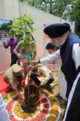 Puri Plants Tree in Sonbhadra Under Ek Ped Maa Ke Naam