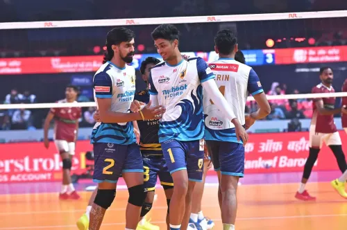How Did Kochi Blue Spikers Triumph in the Kerala Derby Against Calicut Heroes?