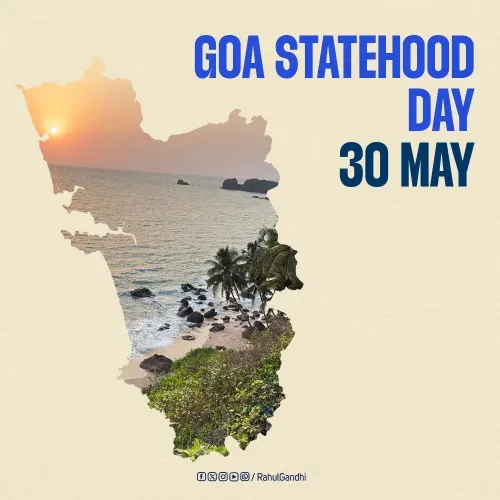 Rahul Gandhi Greets Goa on 38th Statehood Day
