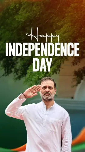 Rahul Gandhi marks Independence Day with call to guard democracy