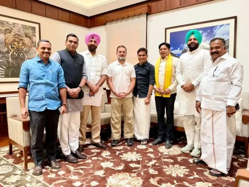 Rahul Gandhi Engages with Congress MPs Post Suspension Revocation