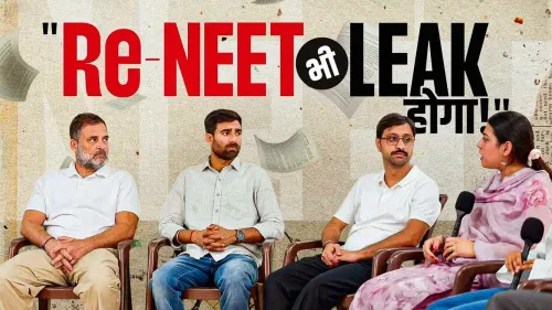 Rahul Gandhi Meets NEET Students, Alleges Paper Leaks on WhatsApp